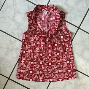 Banana republic red blouse